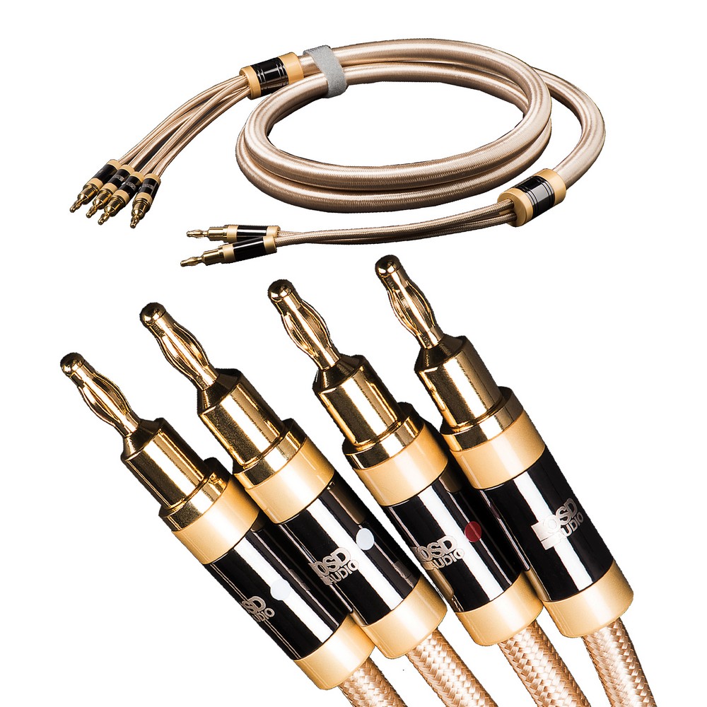 14G 2-Conductor Speaker Cable (Pair) Audiophile Grade, Stereo Aurum Series [6.5FT - 49.2FT]